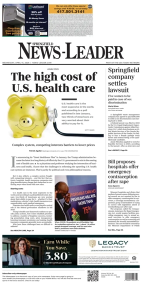 Cover of Springfield News-Leader