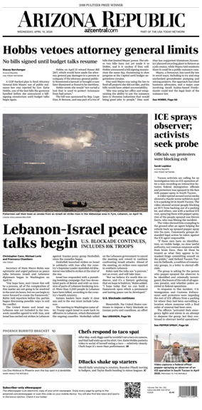 Cover of The Arizona Republic