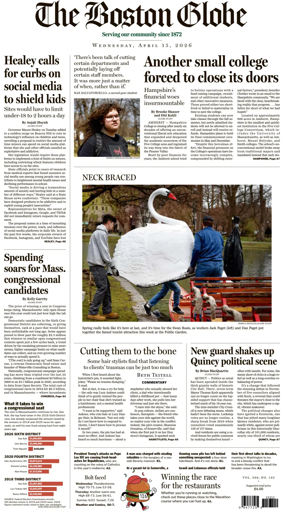 Cover of The Boston Globe