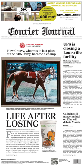 Cover of The Courier-Journal (Louisville)