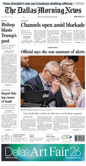 Cover of The Dallas Morning News