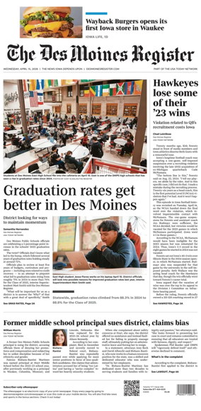 Cover of The Des Moines Register