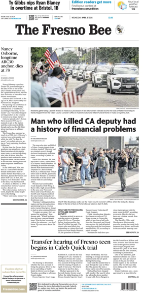 Cover of The Fresno Bee