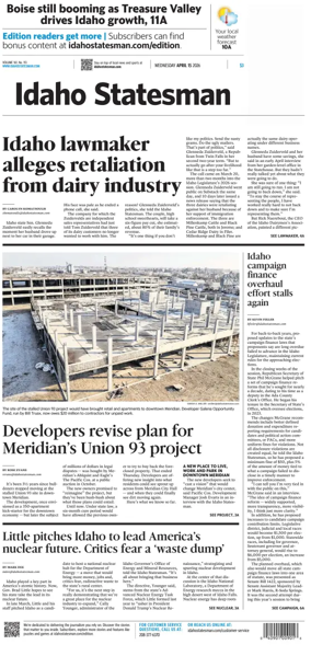 Cover of The Idaho Statesman