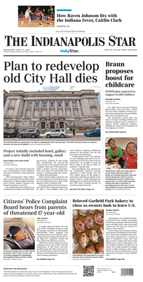 Cover of The Indianapolis Star
