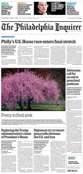 Cover of The Philadelphia Inquirer