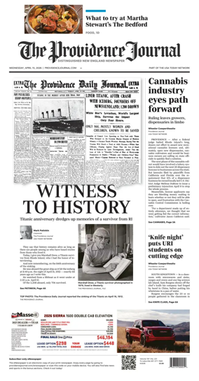 Cover of The Providence Journal