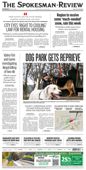 Cover of The Spokesman-Review (Spokane)
