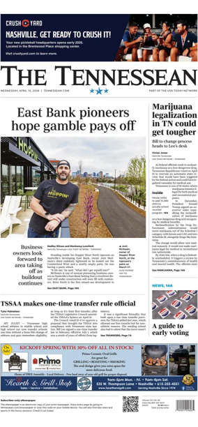 Cover of The Tennessean