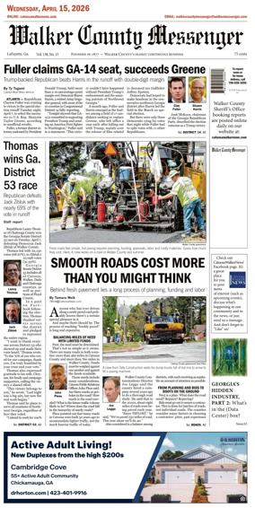Cover of Walker County Messenger