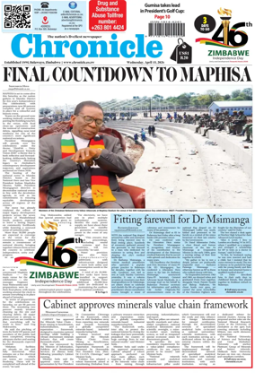 Cover of Chronicle (Zimbabwe)