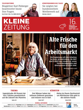 Cover of Kleine Zeitung Kaernten
