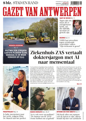 Cover of Gazet van Antwerpen Stad en Rand