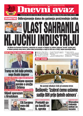 Cover of Dnevni avaz