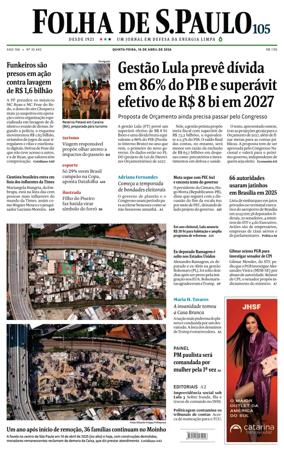 Cover of Folha de S.Paulo