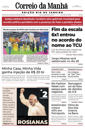 Cover of Jornal Correio da Manha