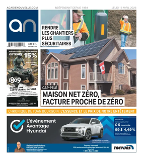 Cover of Acadie Nouvelle