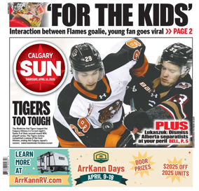 Cover of Calgary Sun