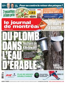 Cover of Le Journal de Montreal