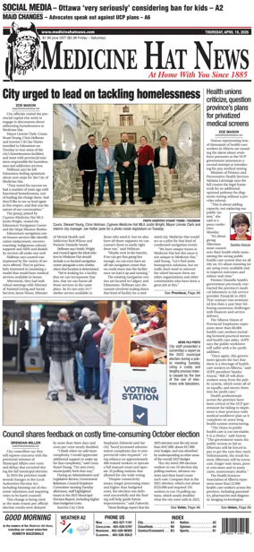 Cover of Medicine Hat News