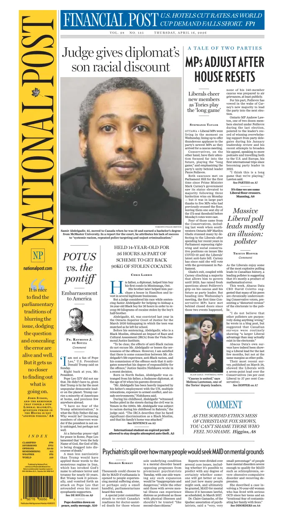 Cover of National Post - (National Edition)