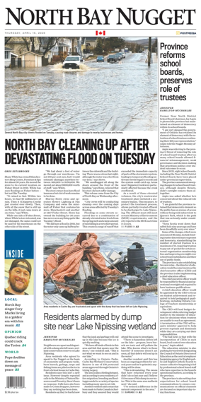 Cover of North Bay Nugget