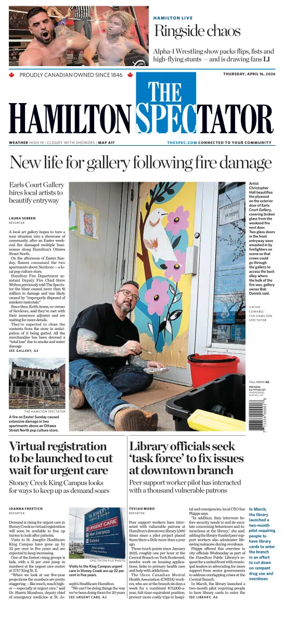 Cover of The Hamilton Spectator