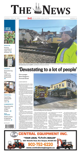 Cover of The News (New Glasgow)