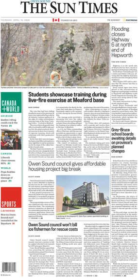 Cover of The Sun Times (Owen Sound)