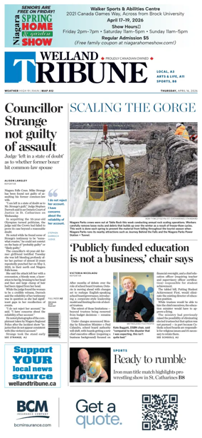 Cover of The Welland Tribune