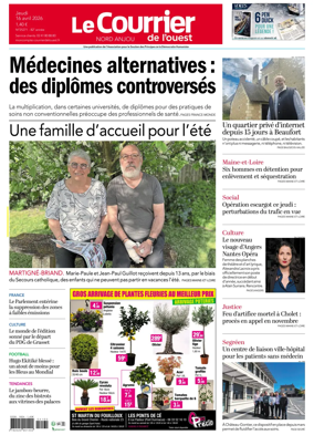 Cover of Le Courrier de l’Ouest (Nord Anjou)