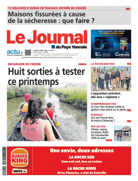 Cover of Le Journal du Pays Yonnais