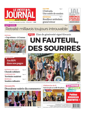 Cover of Le Petit Journal - L'hebdo local de l'Aveyron