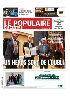 Cover of Le Populaire du Centre (Haute-Vienne)