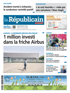 Cover of Le Republicain (Sud-Gironde)