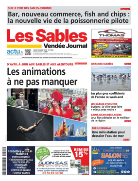 Cover of Les Sables Vendee Journal
