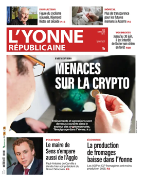 Cover of L'Yonne Republicaine