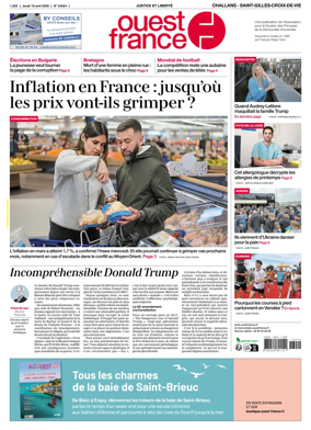 Cover of Ouest France (Challans / Saint-Gilles-Croix-de-Vie)