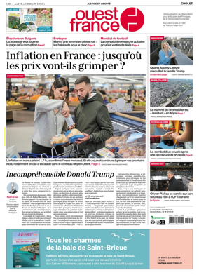 Cover of Ouest France (Cholet)