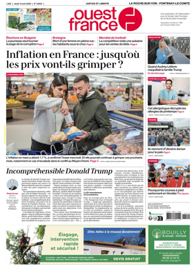 Cover of Ouest France (La Roche-sur-Yon - Fontenay-le-Comte)