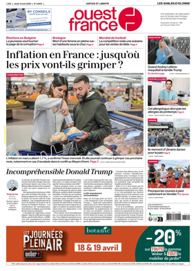 Cover of Ouest France (Les Sables-d'Olonne)