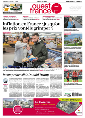 Cover of Ouest-France (Saint-Brieuc Lamballe)