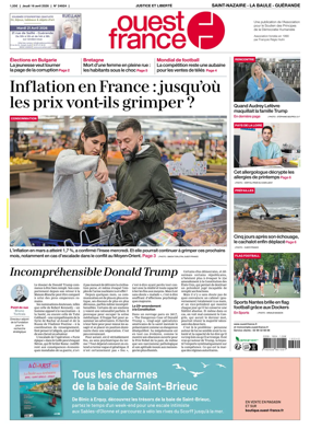 Cover of Ouest France (Saint-Nazaire La Baule Guerande)
