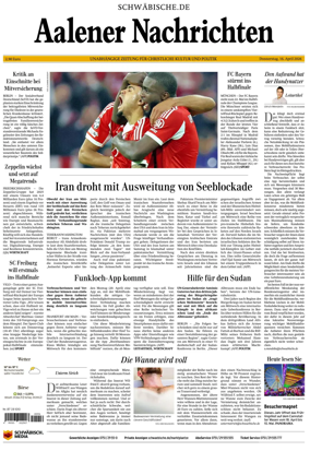 Cover of Aalener Nachrichten