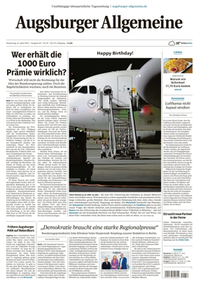 Cover of Augsburger Allgemeine (Ausgabe Stadt)