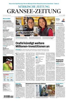 Cover of Gransee-Zeitung