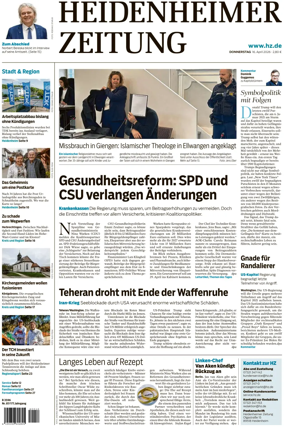 Cover of Heidenheimer Zeitung
