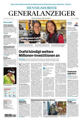 Cover of Hennigsdorfer Generalanzeiger