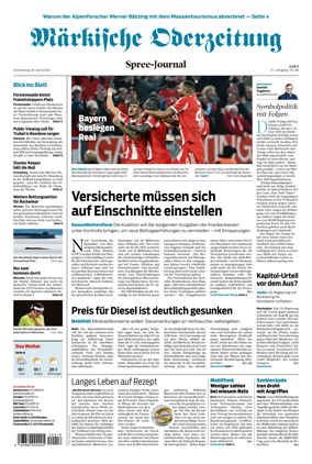Cover of Markische Oderzeitung Spree-Journal