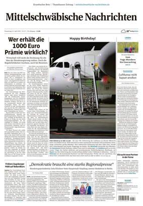 Cover of Mittelschwaebische Nachrichten